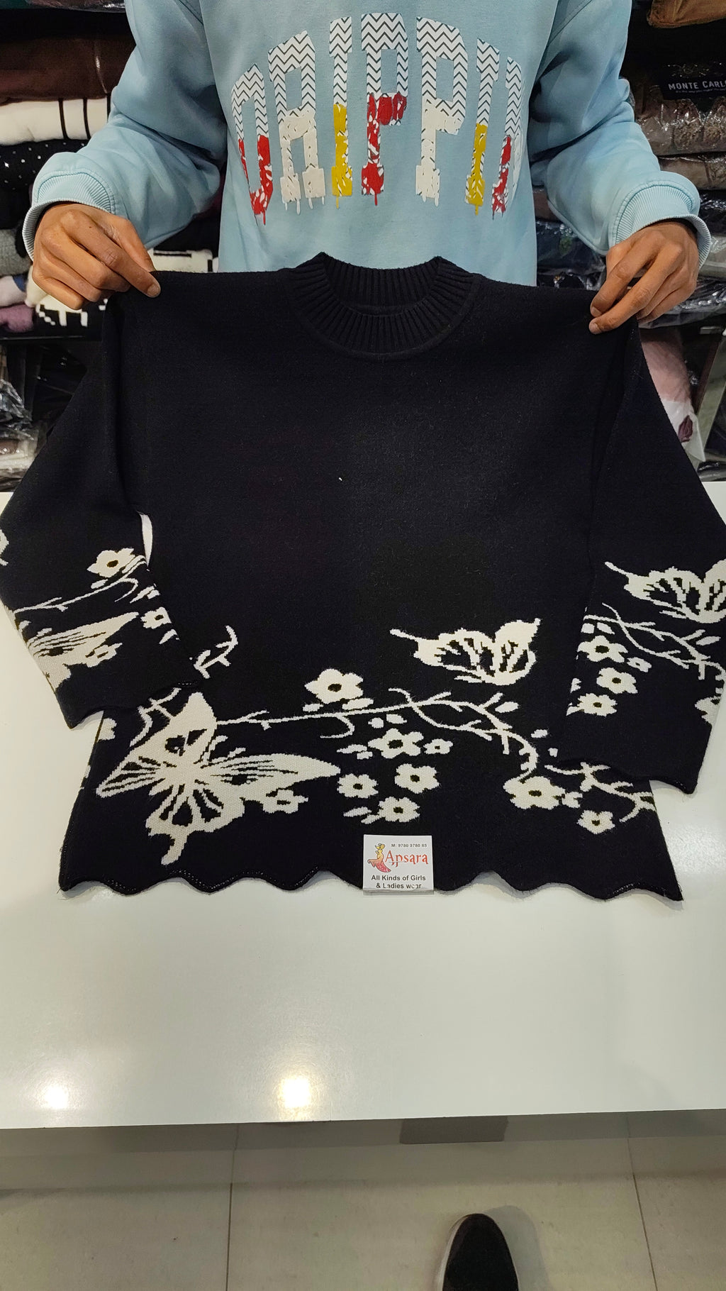 Black Woolen Co-ord Set