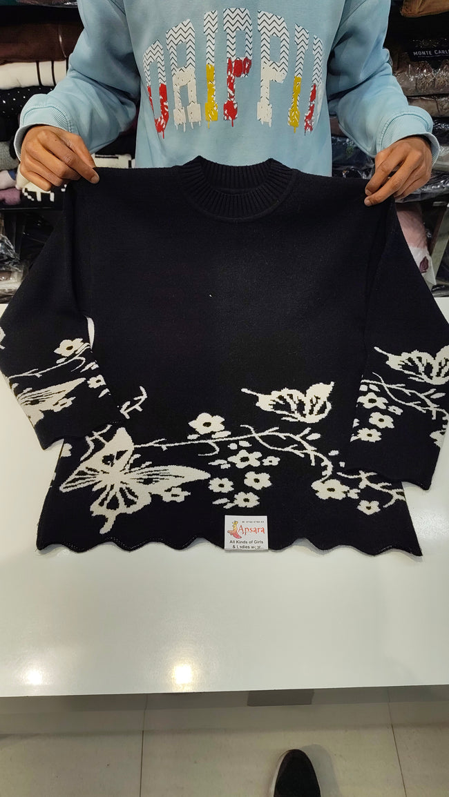 Black Woolen Co-ord Set Main Image